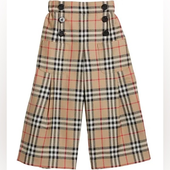 Burberry Vintage Check Wool Sailor Trousers - Picture 2 of 7